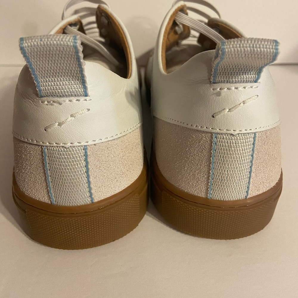 Shoe The Bear Copenhagen Mens White Leather Sneakers Size 9 - Picture 3 of 7